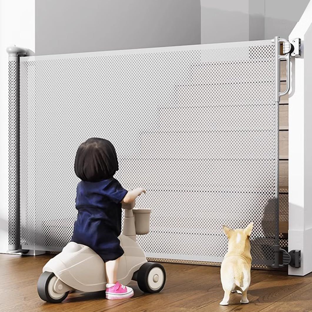 ベビー用セーフティグッズ 新品 Puhang ベビーゲート ロール式 安全 