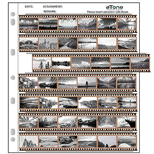 新品 50x eTone アーカイブ ストレージ シート 135 35mm ネガ ページ プリサーバーアルバム フォトファイル (50X135)