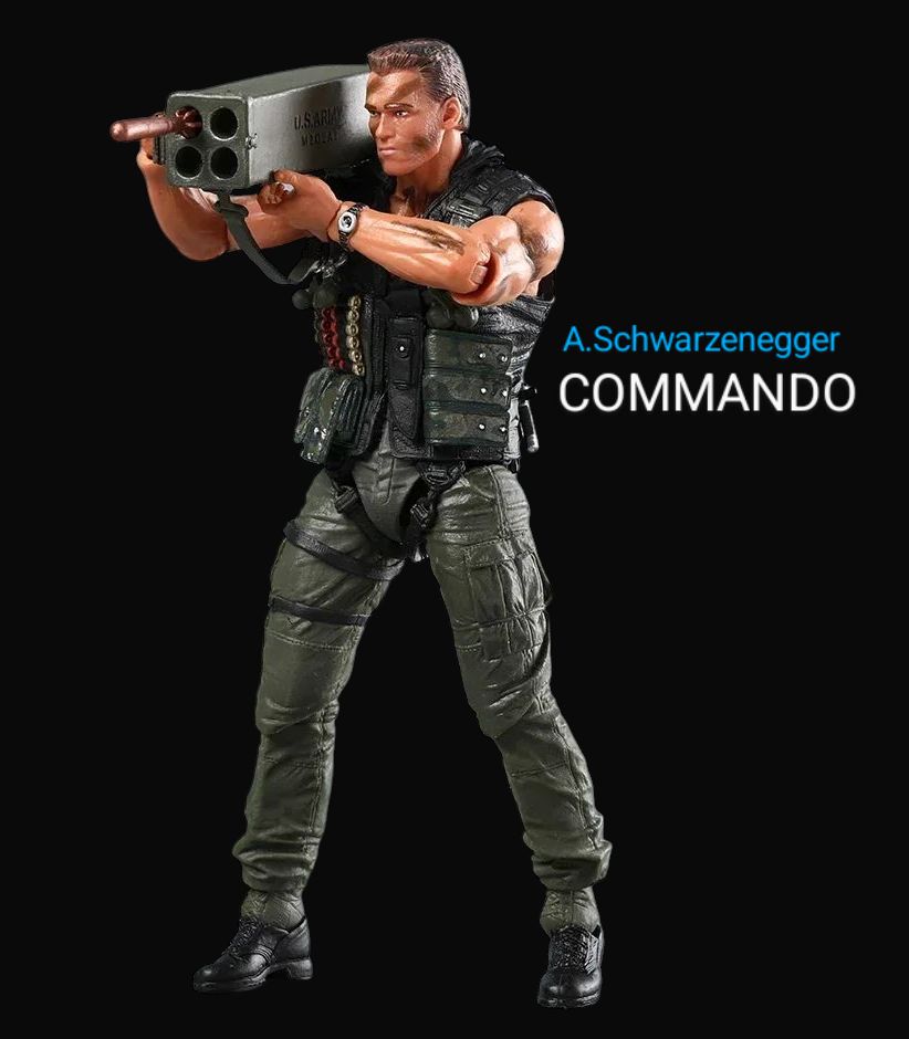 ☆未使用 コマンドー アクション フィギュア 約18cm 海外限定品