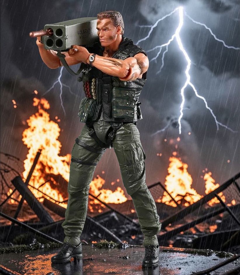 ☆未使用 コマンドー アクション フィギュア 約18cm 海外限定品