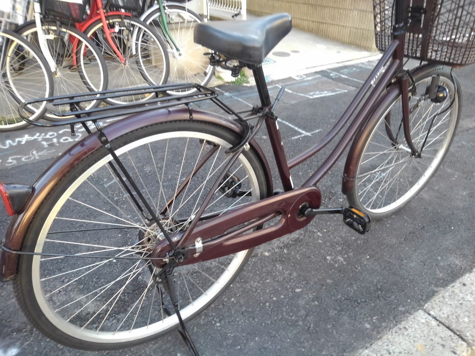 引き取り限定！(名古屋市昭和区)中古自転車4037 前後タイヤ新品 
