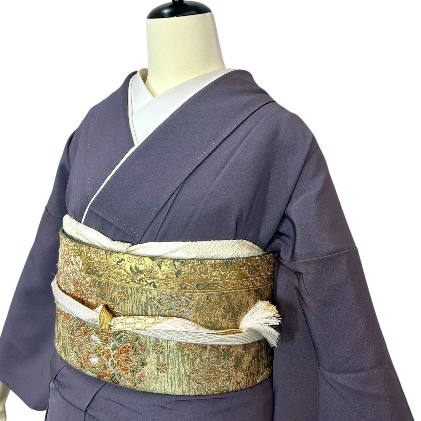 色留袖5点フルセット 1つ紋 正絹 - メルカリ