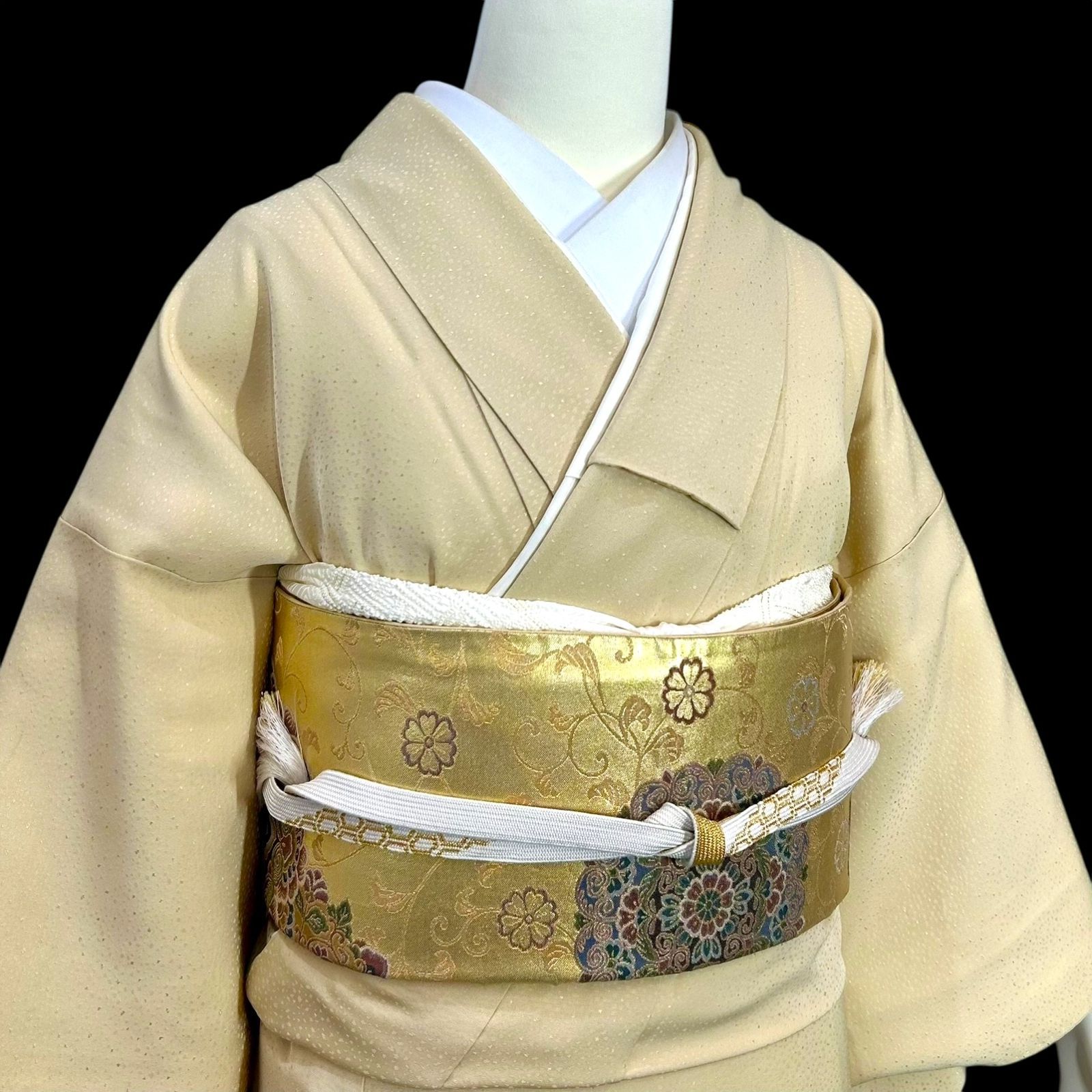 色留袖5点フルセット 1つ紋 正絹 - メルカリ