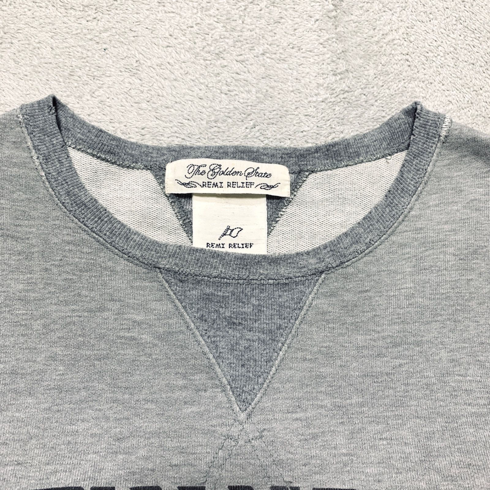 レミレリーフ　両Vスウェットシャツ　サイズL REMI RELIEF Sweatshirt 