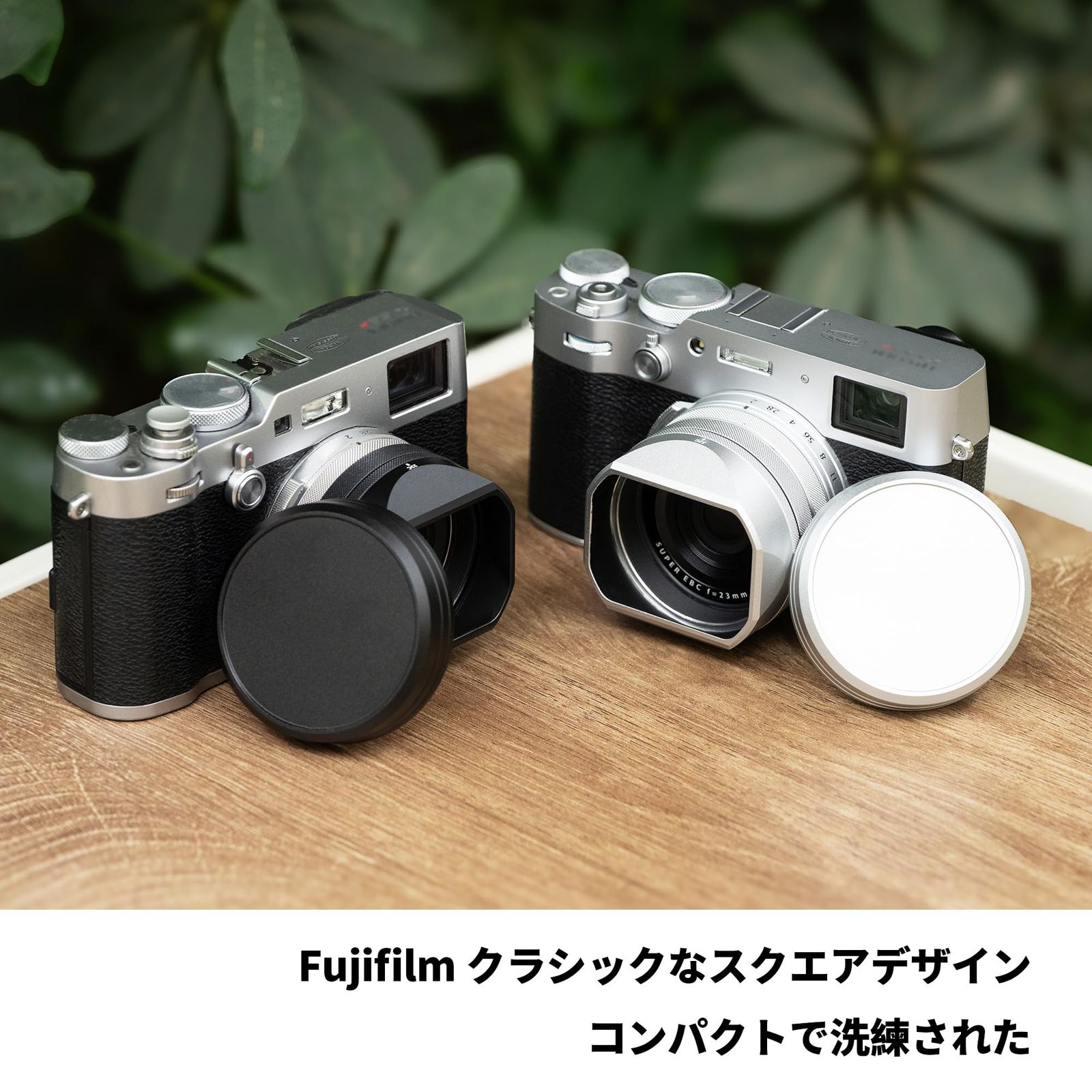 新品 JJC Fujifilm X100VI X100V スクエアメタルレンズフード フード