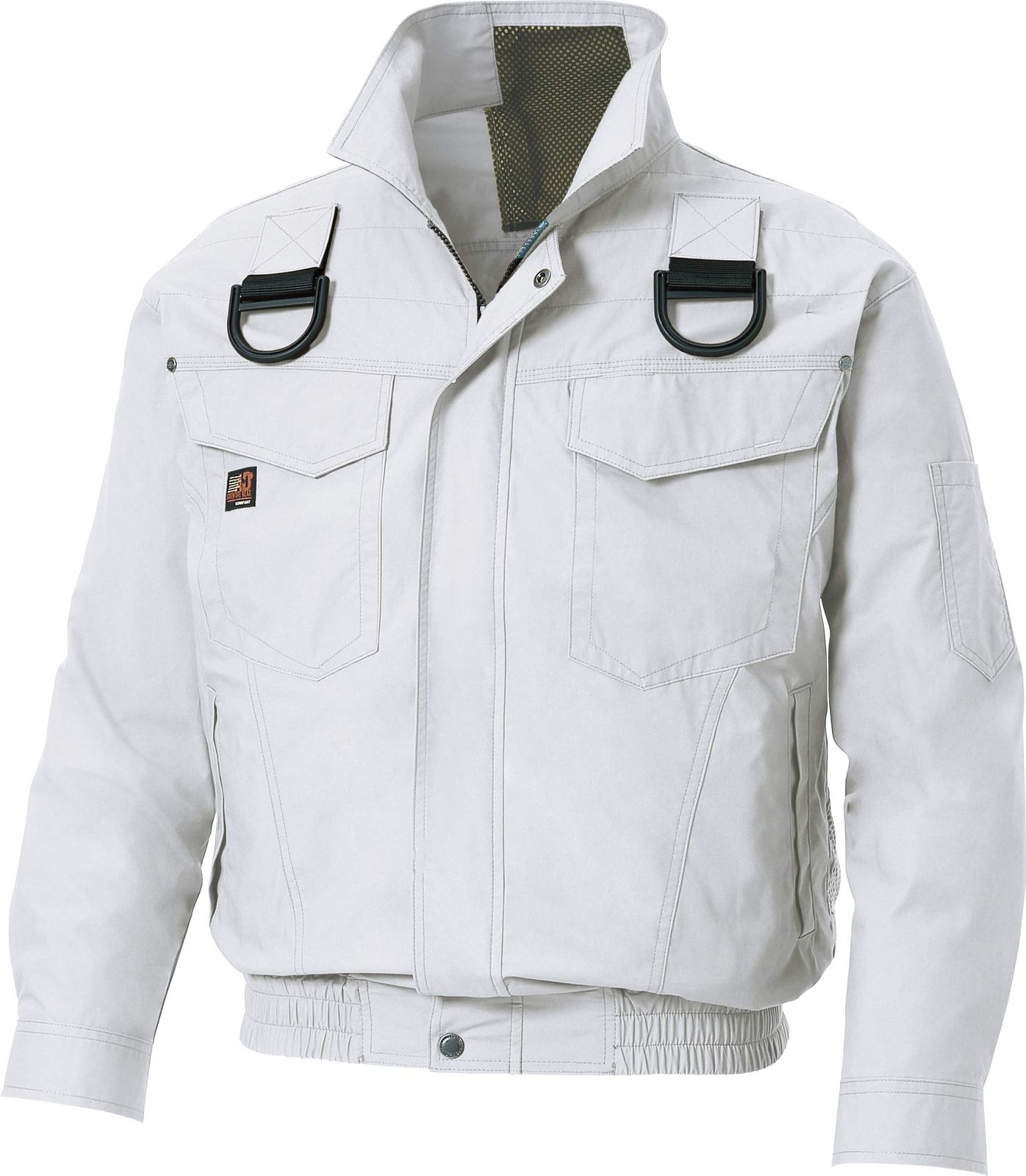 新品 サンエス(SUN-S) 空調風神服 フルハーネス用長袖ブルゾン KU91400G シルバー LL 【服のみ】