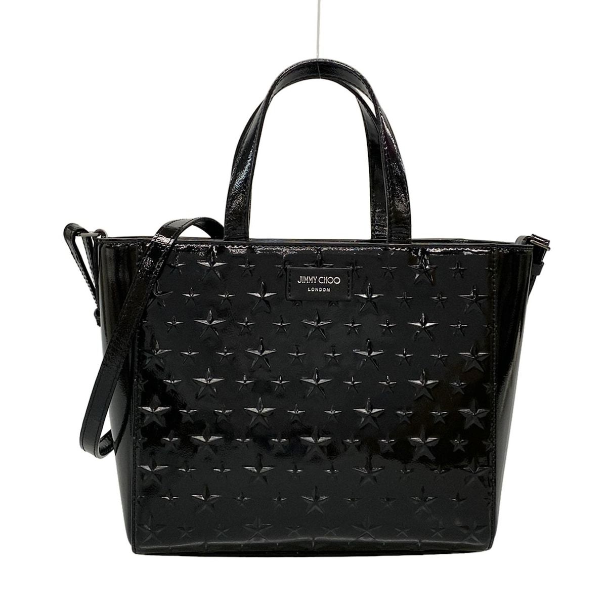 JIMMY CHOO(ジミーチュウ) トートバッグ ペガシS トート 黒 型 JIMMY CHOO(ジミーチュウ) トートバッグ ペガシS トート 黒 型