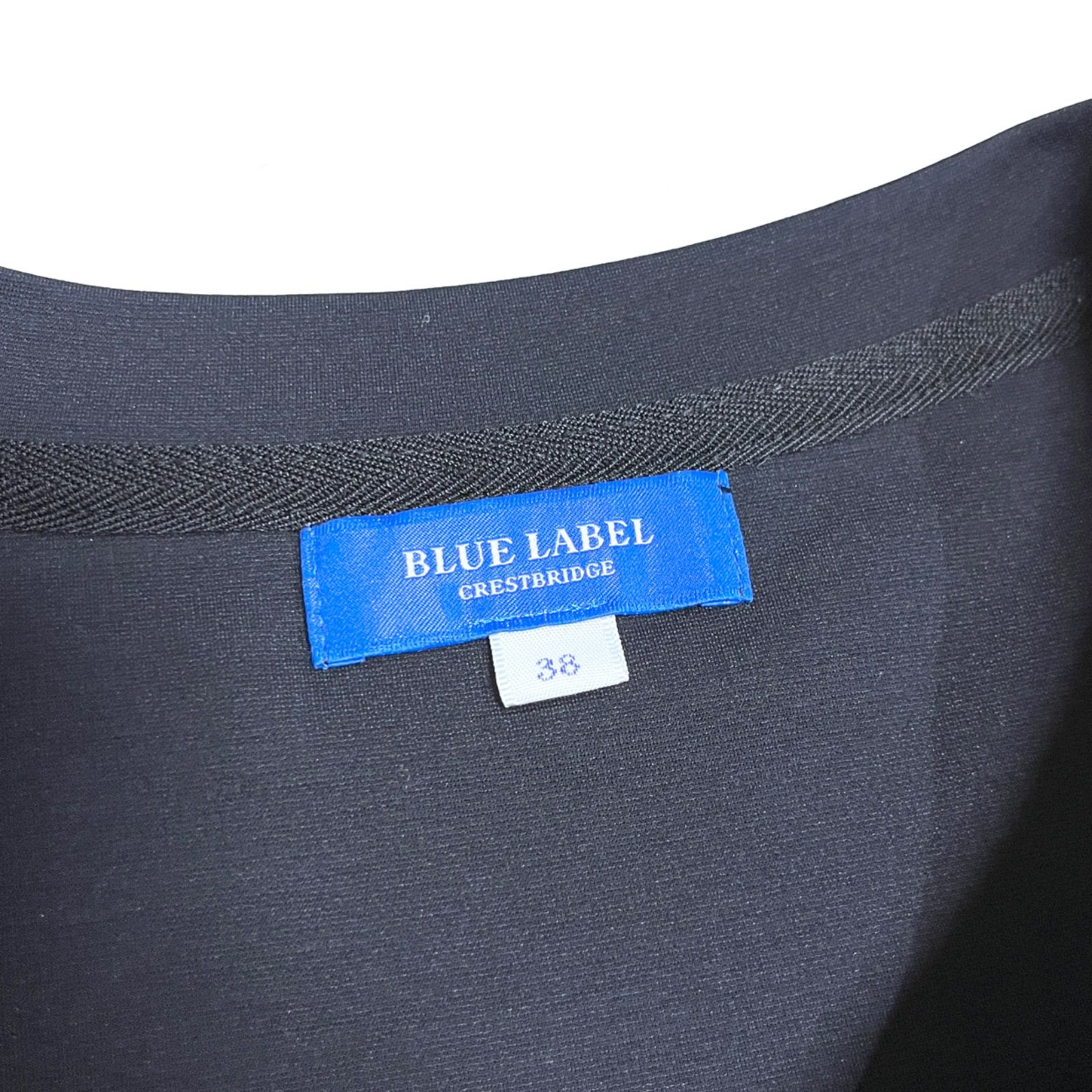 cW61 BLUE LABEL CRESTBRIDGE 未使用級 ハイカウントポンチワンピース