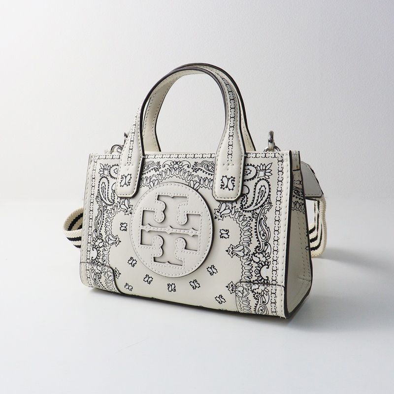 未使用 保管品 トリーバーチ Tory Burch ELLA PRINTED LEATHER MICRO 