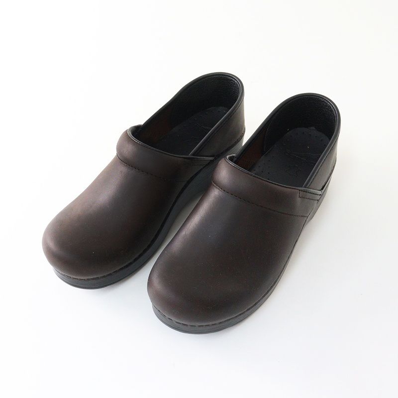 ダンスコ dansko プロフェッショナル レザークロッグ シューズ 39 