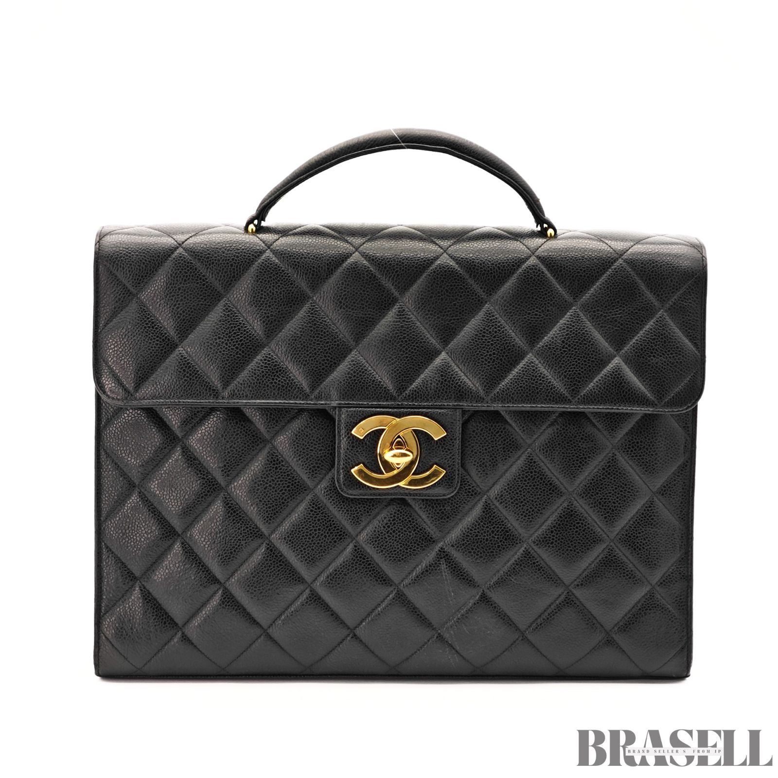 CHANEL シャネル ブリーフケース ビジネスバッグ キャビアスキン 