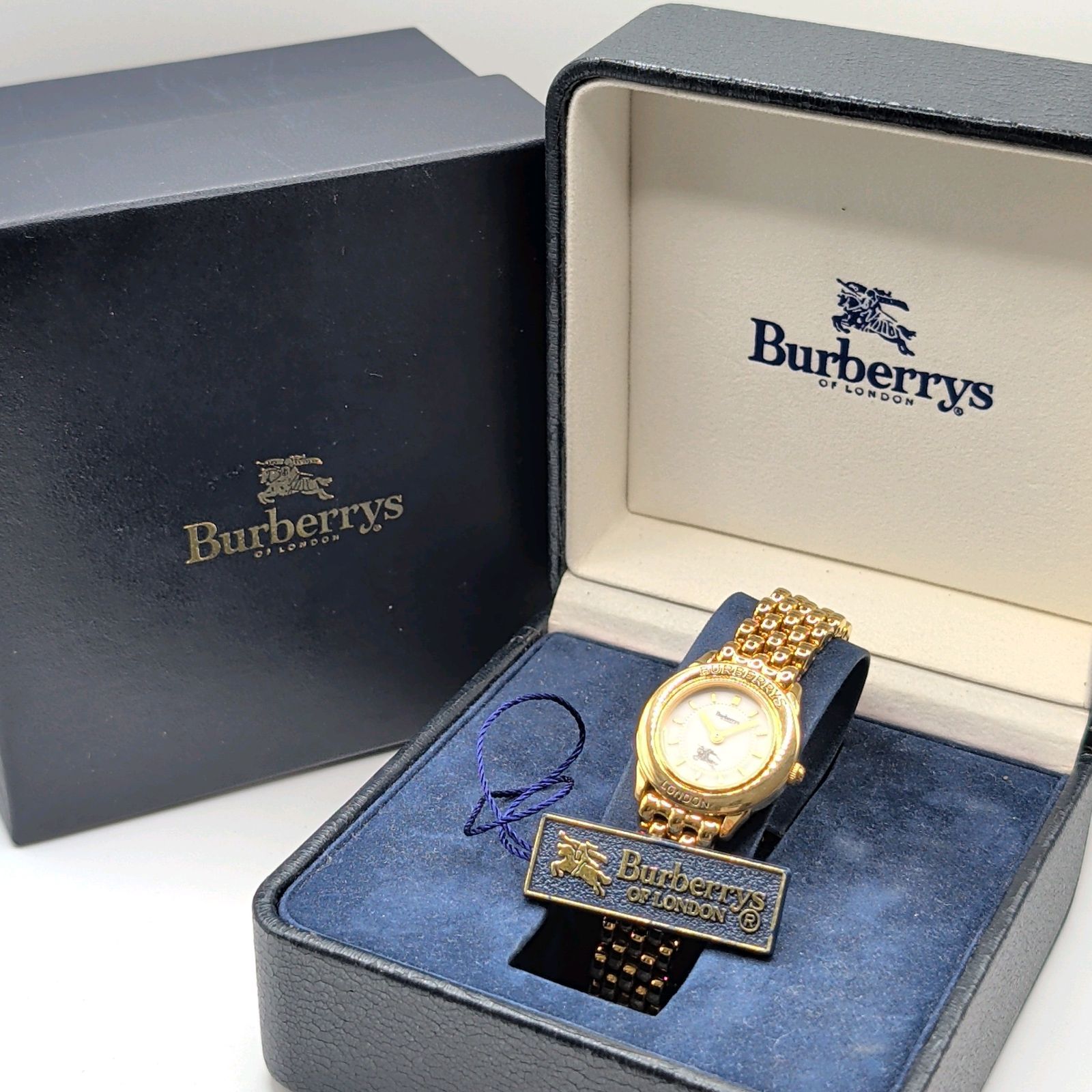 Burberrys Watch Quartz Ladies Round Silver White dial Y2K 00S Vintage バーバリーズ 時計 クオーツ レディース ラウンド シルバー 白文字盤 ヴィンテージ 稼働品