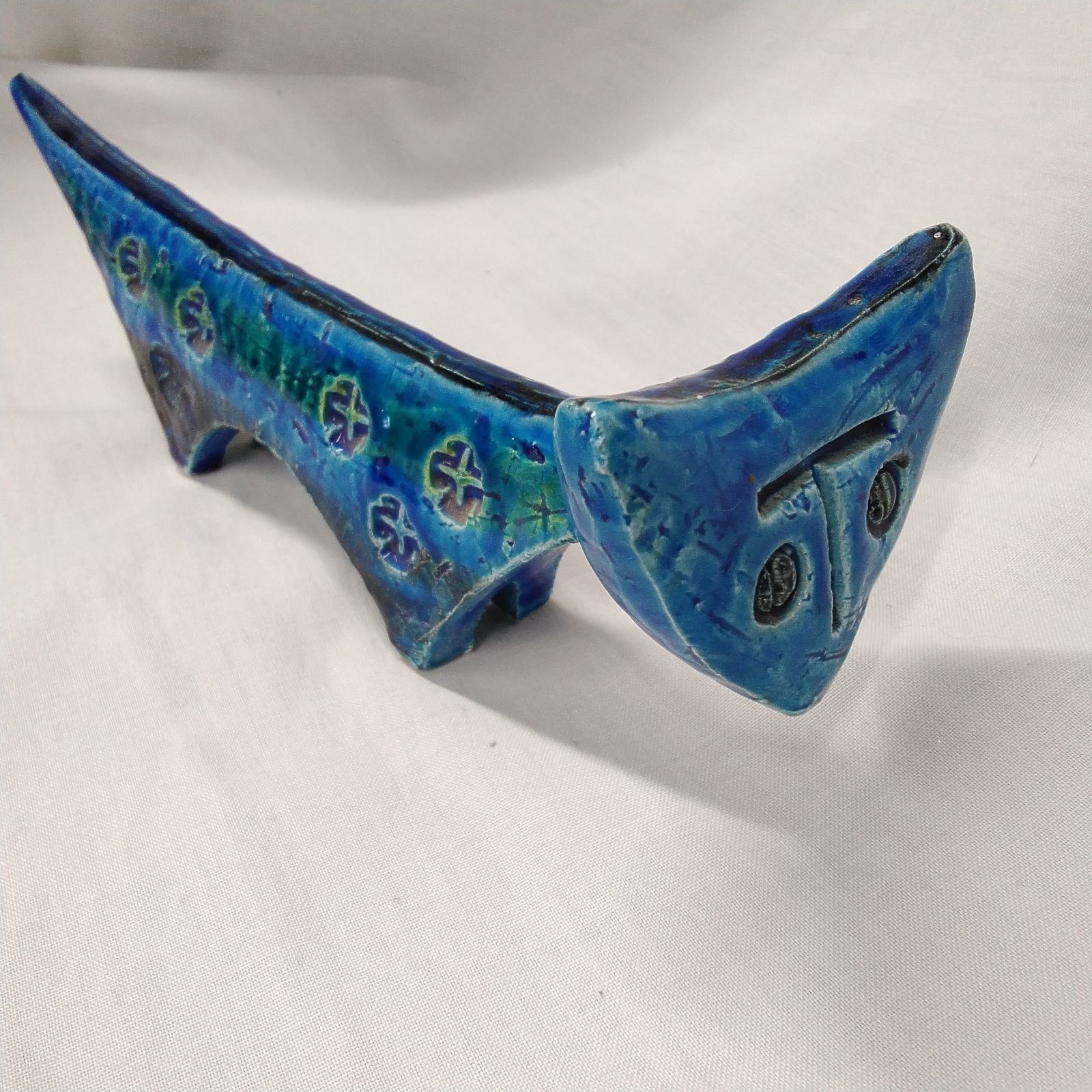 FLAVIA BITOSSI ネコの陶器置物 レア フラビアビトッシ FLAVIA BITOSSI 猫 ネコ 陶器 置物 イタリア製
