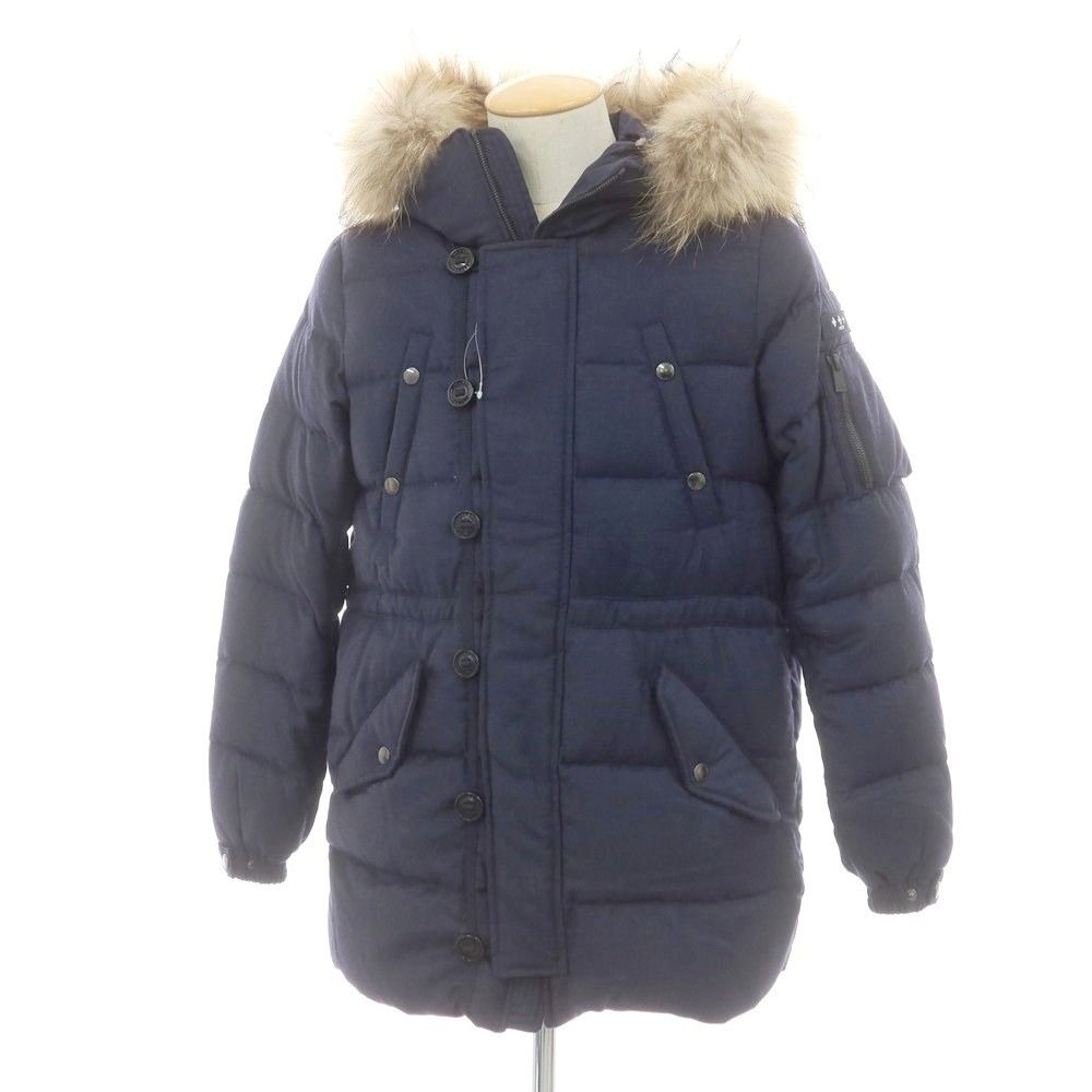 中古】タトラス TATRAS ウールシルク ダウンコート ネイビー【サイズ1