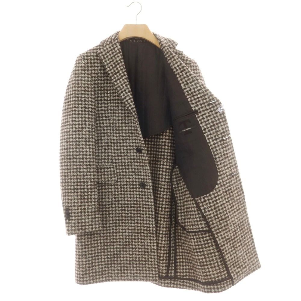 中古】タリアトーレ TAGLIATORE シルク混ウール ハウンドトゥース