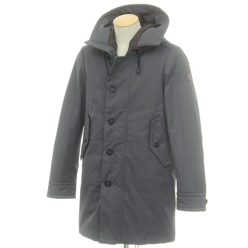 【中古】ピューテリー PEUTEREY ポリエステルコットン フーデッド ダウンコート グレー系【サイズXS】【メンズ】 中古】ピューテリー PEUTEREY ポリエステルコットン フーデッド ダウン
