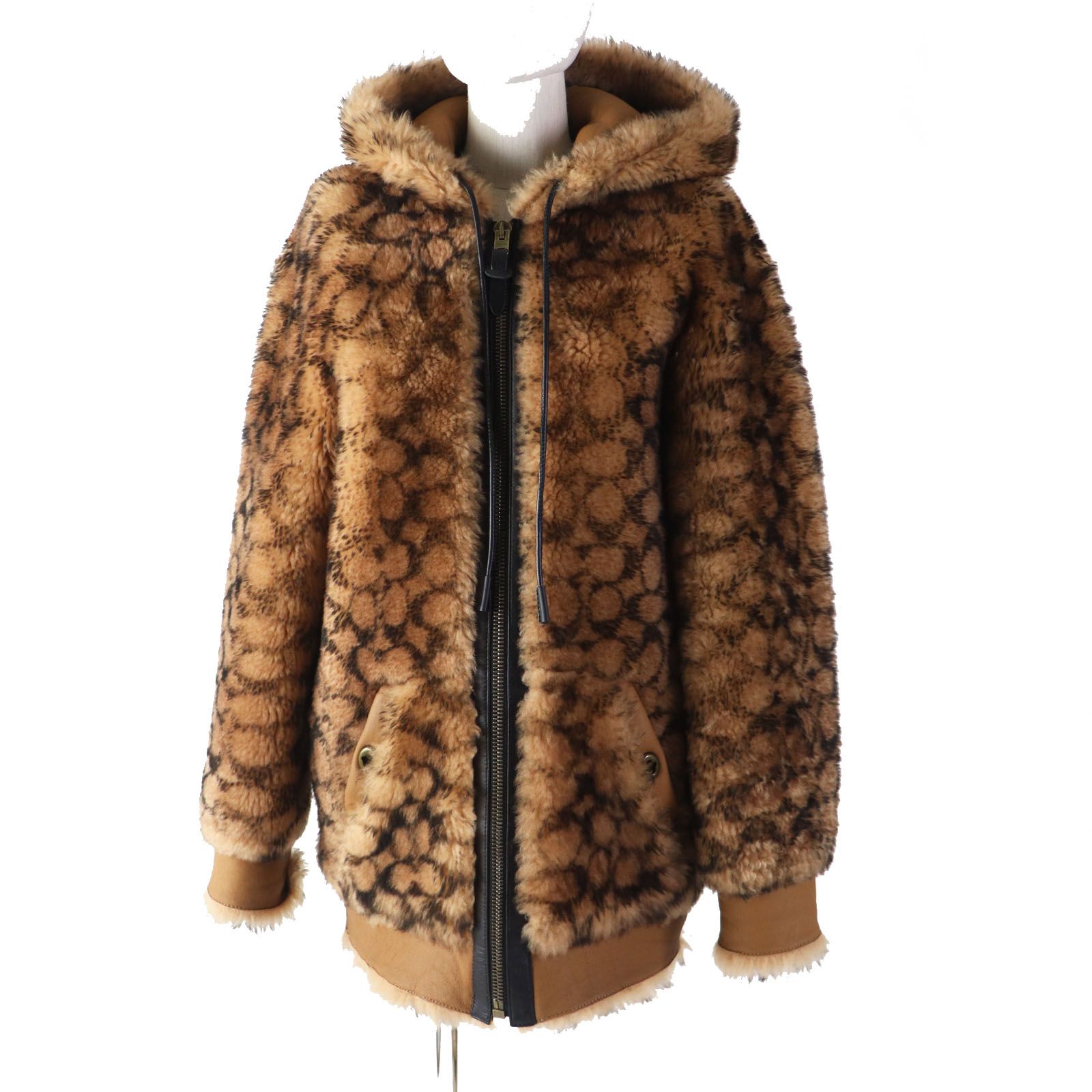 ドンドン見直し】美品◎COACH コーチ 79203 ムートン ラムレザー 