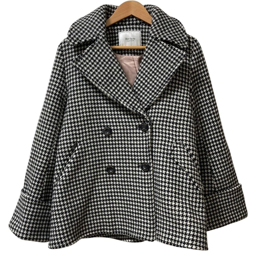 Herlipto Herlipto Proust Wool-Blend Melton Coat S Proust Wool
