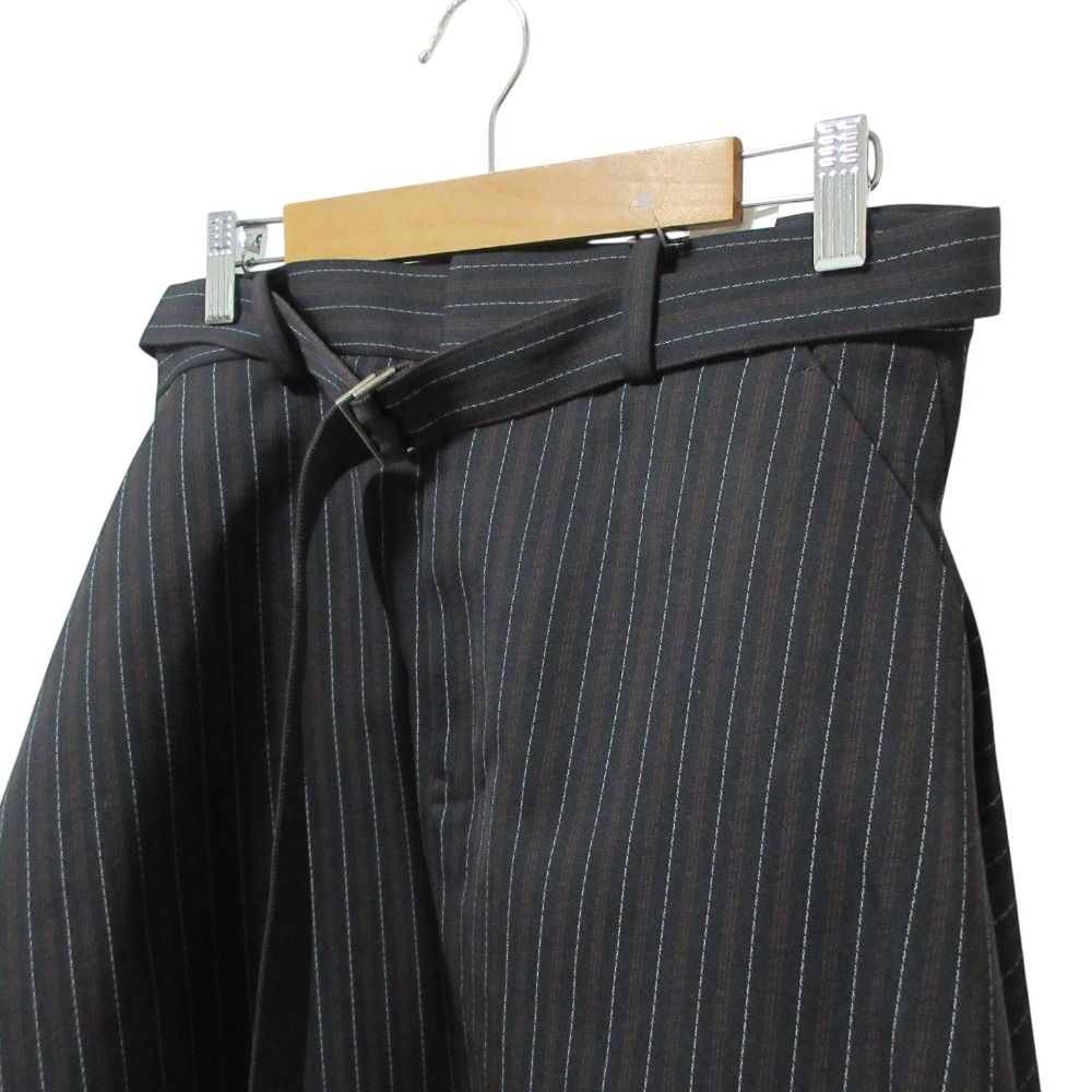 未使用 25年商品 sacai サカイ ストライプ ドースキン アシンメトリー
