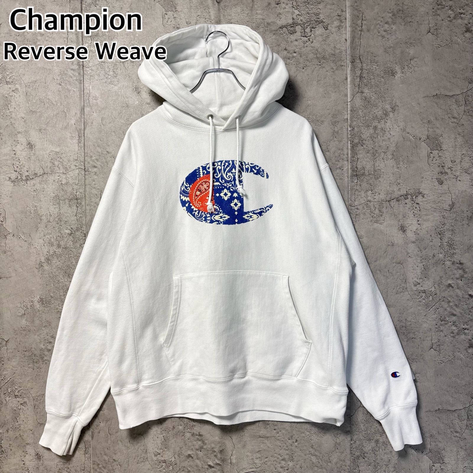Champion チャンピオン リバースウィーブ 希少 バンダナ柄 ペイズリー 