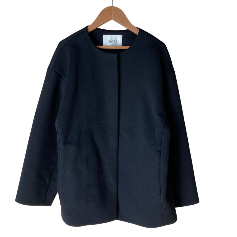 美品】スローブイエナ SLOBE IENA ノーカラーコート 38 美品 SLOBE 
