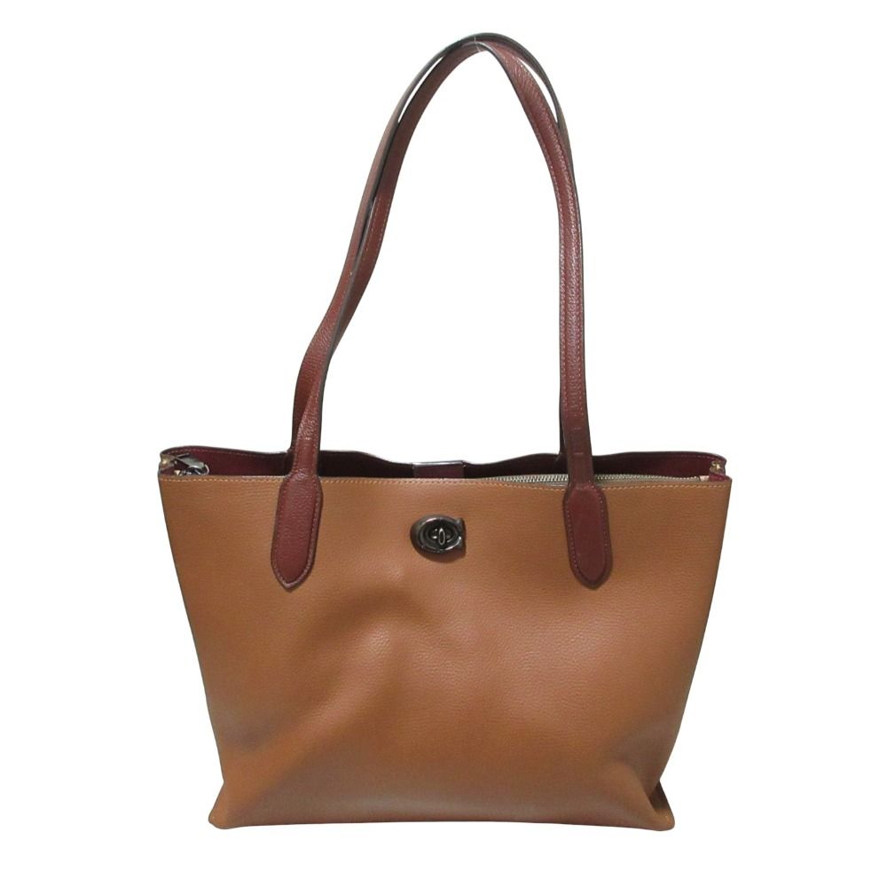 ウィロウ COACH ターンロック コーチ トートバッグ レザー トート