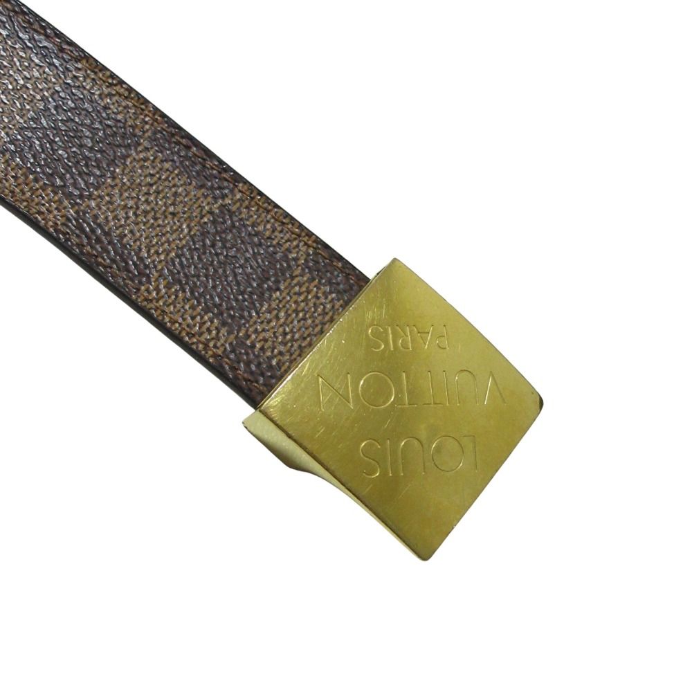 良品 Louis Vuitton ルイヴィトン ダミエ サンチュール キャレ ベルト 90/36 M6944V ブラウン メンズ 古着 中古 USED 良品 Louis Vuitton ルイヴィトン ダミエ サンチュール キャレ ベルト