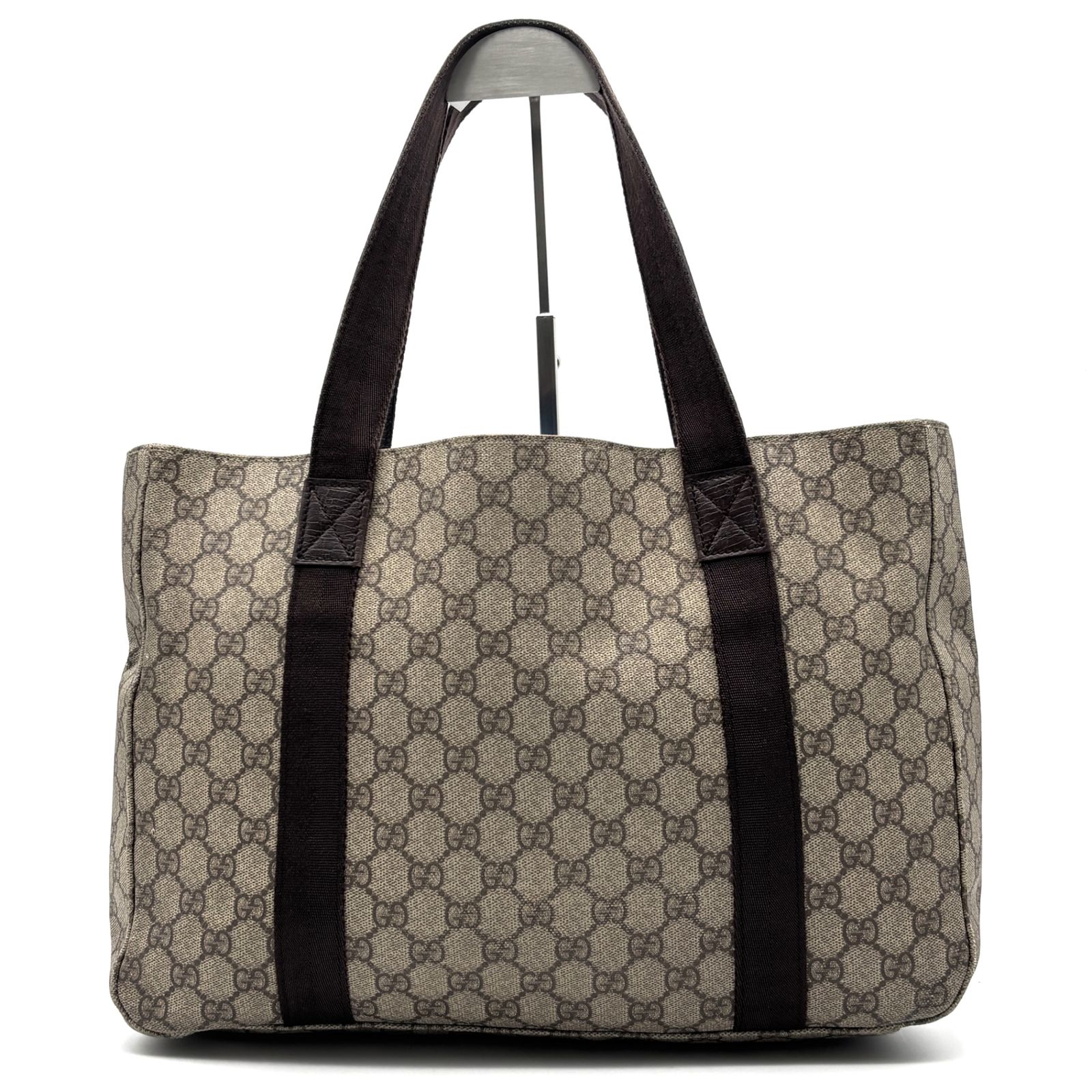 美品 GUCCI グッチ GGプラス トートバッグ GGスプリーム PVC 美品 GUCCI グッチ GGプラス トートバッグ GGスプリーム PVC