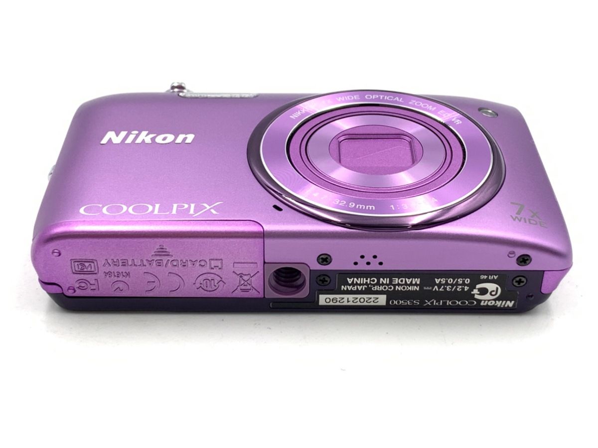 中古】 【良品】 ニコン COOLPIX S3500 PP オーキッドパープル - メルカリ