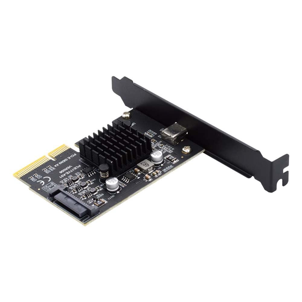 新品 Cablec USB 3.2 Gen 2 Type-C 20 Gbps USB-C変換PCI-E 4 X Expressカードアダプタ、デスクトップボードに適用