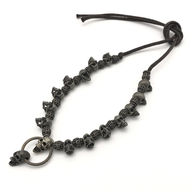 中古】NECROMANCE スカルネックレス シルバーカラー ネクロマンス[10 