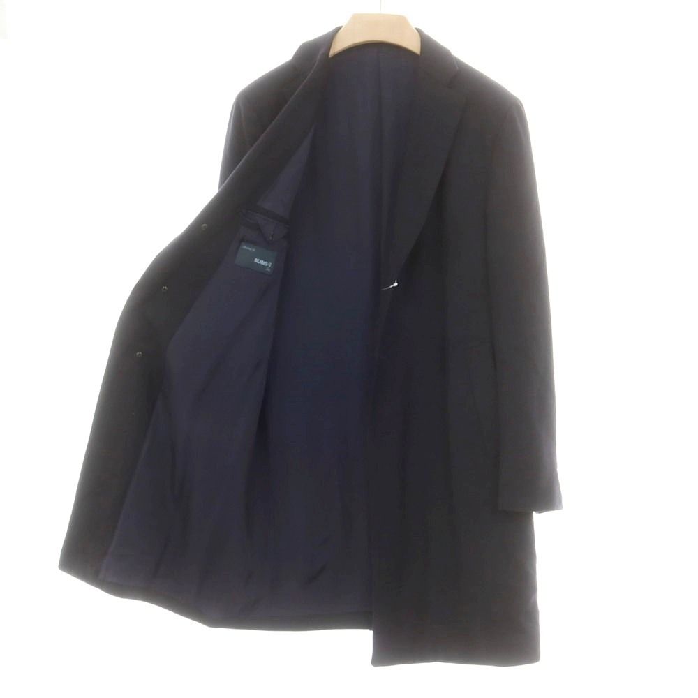 【中古】ビームスエフ BEAMS F ウール チェスターフィールドコート ダークネイビー【サイズ48】【メンズ】 中古】ビームスエフ BEAMS F ウール チェスターフィールドコート