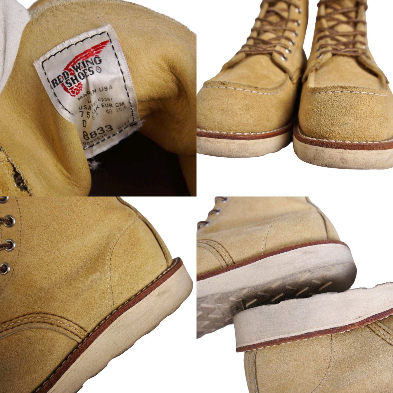 美品 レッドウィング RED WING 23年製 クラシック モック 8833 - メルカリ