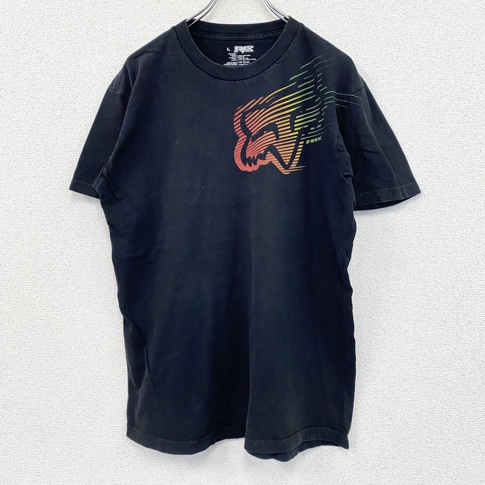 比較的美品 FOX Racing フォックス ロゴ 半袖Tシャツ 大きいサイズ 