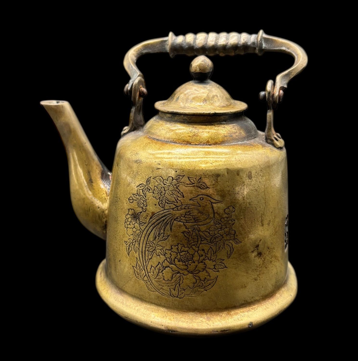 龍ティーポット　銅雕ティーポット 金属工芸品 酒壺 工芸品が美しい 龍鳳呈祥ティーポット 銅雕ティーポット 金属工芸品 龍酒壺 鳳凰