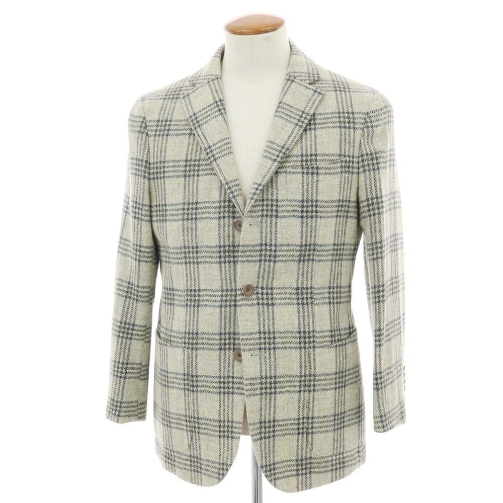 中古】サルトリアピスケス Sartoria Pisthes ウール チェック 3B 