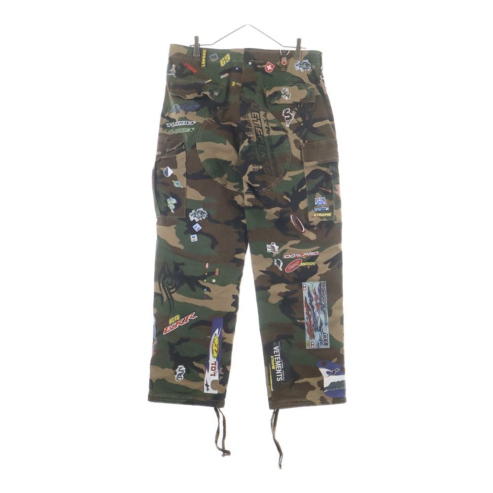VETEMENTS (ヴェトモン) 18AW Sticker Cargo Pants MAH19PA205