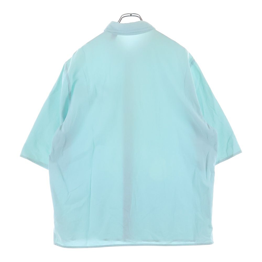 【極美品】ルイヴィトン23AW グラフィックショートスリーブコットン半袖シャツM LOUIS VUITTON (ルイヴィトン) 23AW ロゴプリント ショートスリーブ