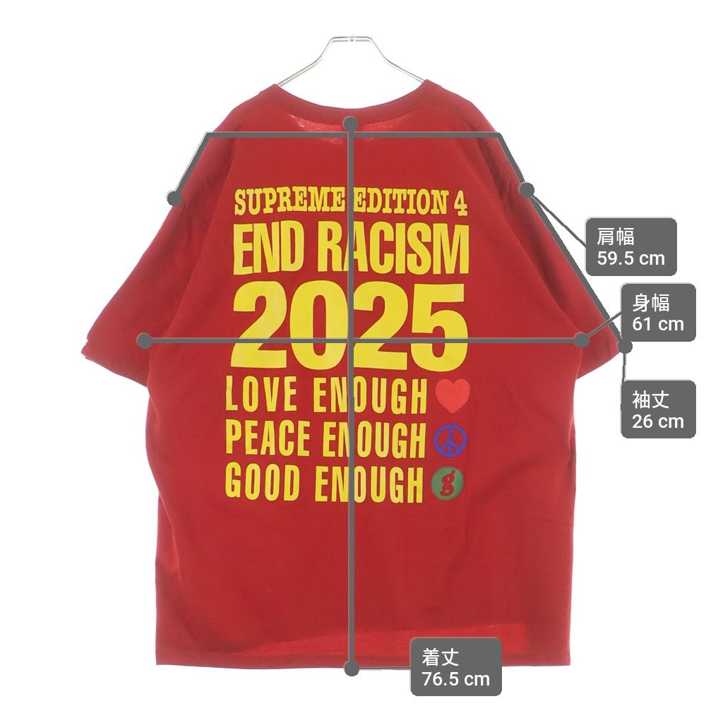 SUPREME (シュプリーム) 25SS ×GOODENOUGH End Racism Tee