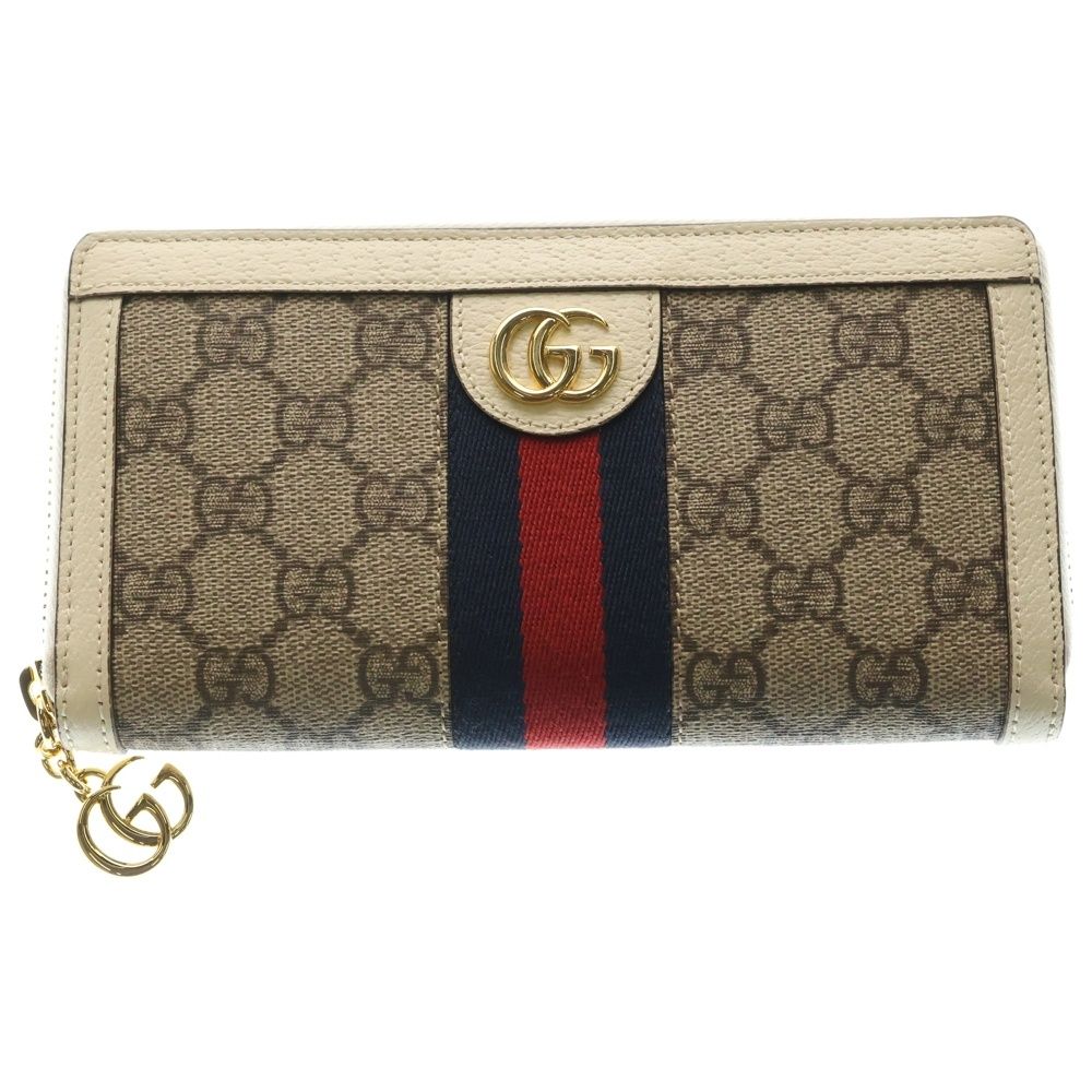 GUCCI (グッチ) GGスプリーム ロングウォレット 長財布 カード