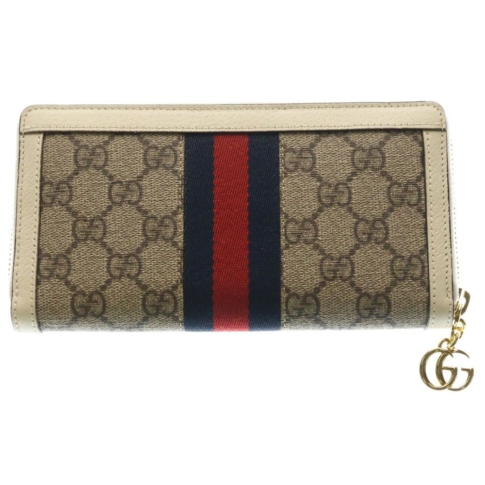 新作登場，お得】 GUCCI (グッチ) GGスプリーム ロングウォレット 長 