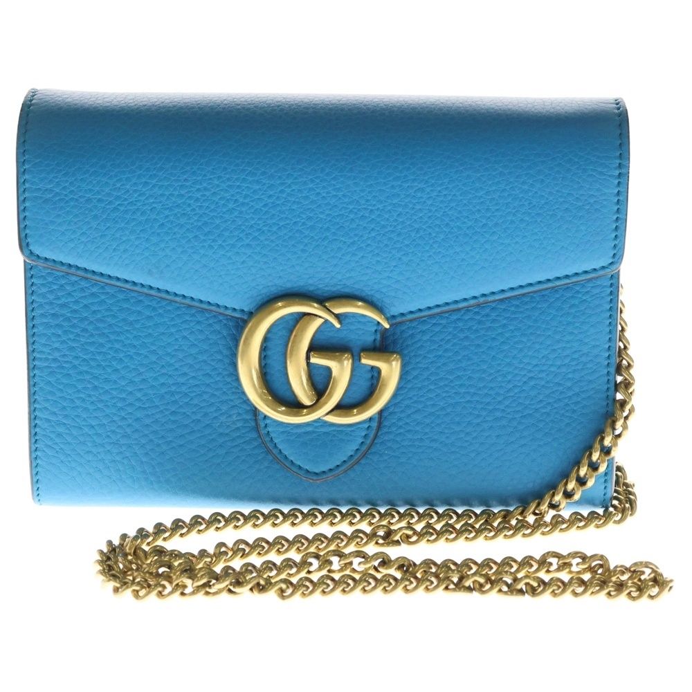 ♥本日特別価格【GUCCI】ショルダーウォレット ライトブルー 【公式通販】