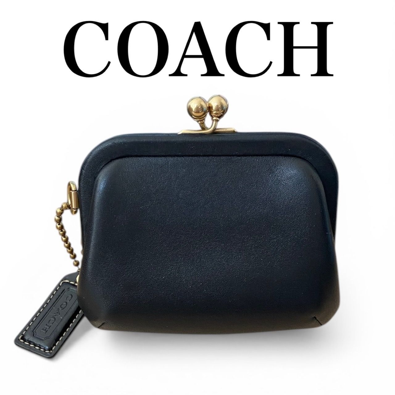 極美品】COACH コーチ がま口財布 Kiss Lock Clasp - メルカリ