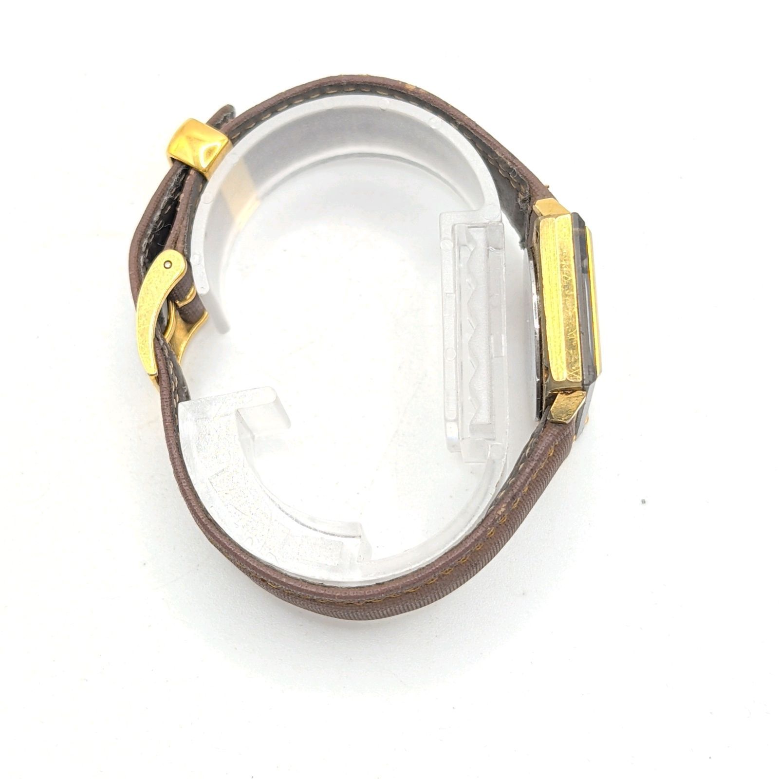 RADO FLORENCE 121.3136.2 Watch Quartz Ladies Gold Dial Square Y2K 