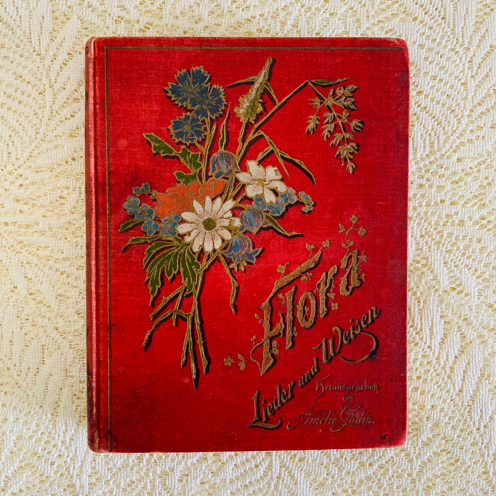 1894年　詩選集　ヴェレーナ・ソフィー　アンティーク　洋書　ドイツ　古書 特価】 アンティーク ヴェレーナ・ソフィー 詩選集 1894年 1894年 詩選