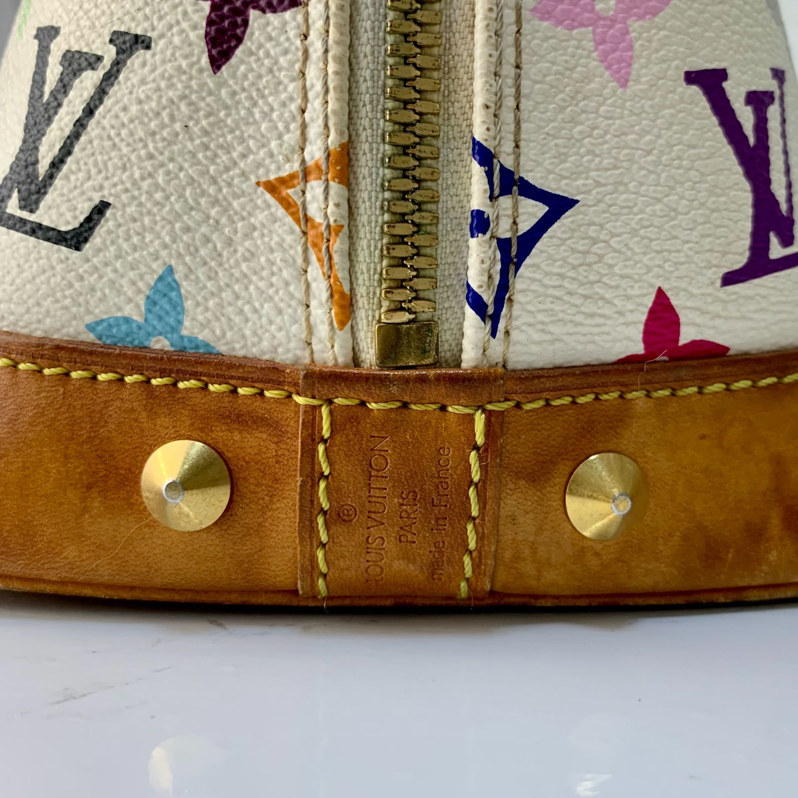 LOUIS VUITTON アルマ 村上隆 コラボ マルチカラー ハンドバッグ 