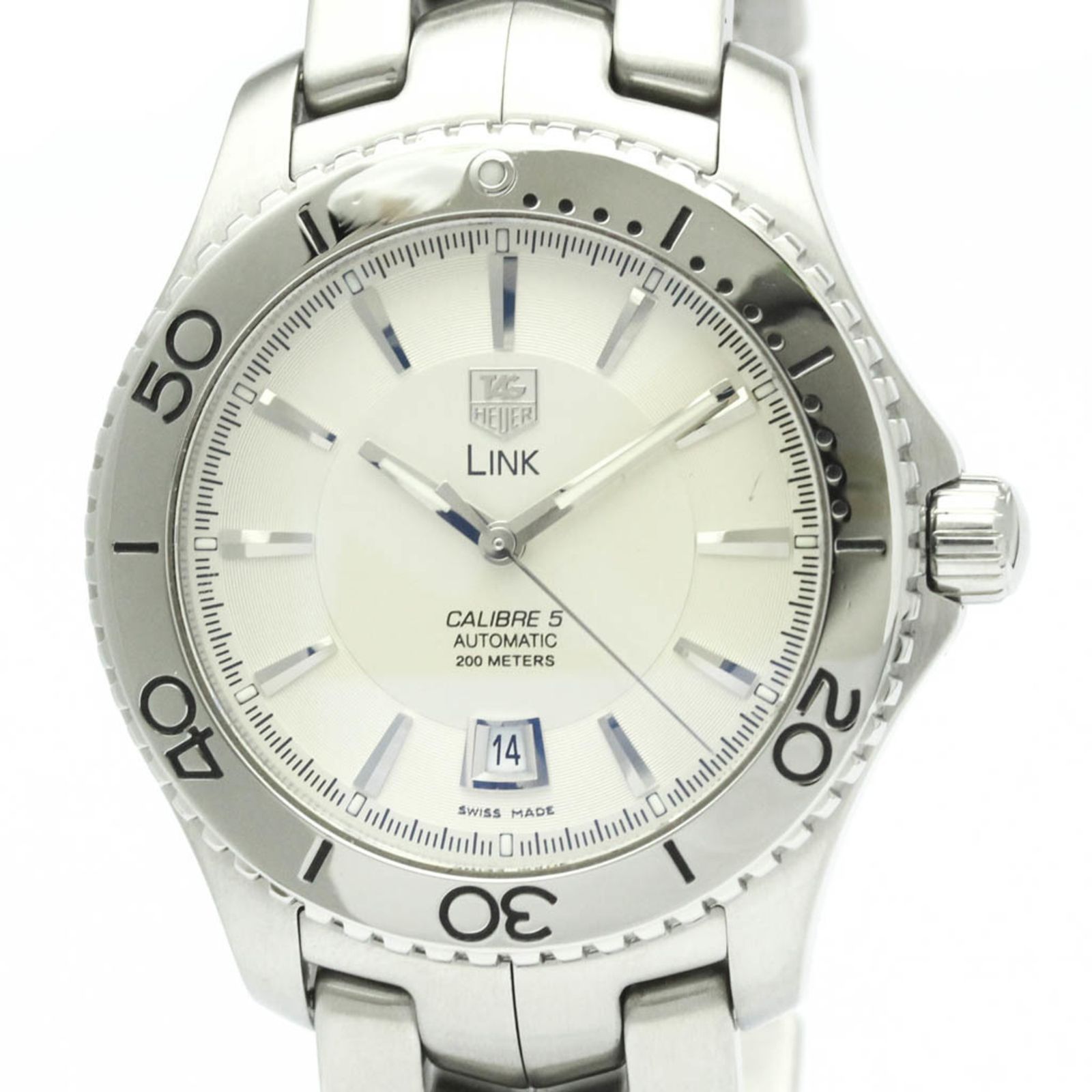 タグホイヤー (TAG HEUER) リンク キャリバー 5 ステンレススチール 