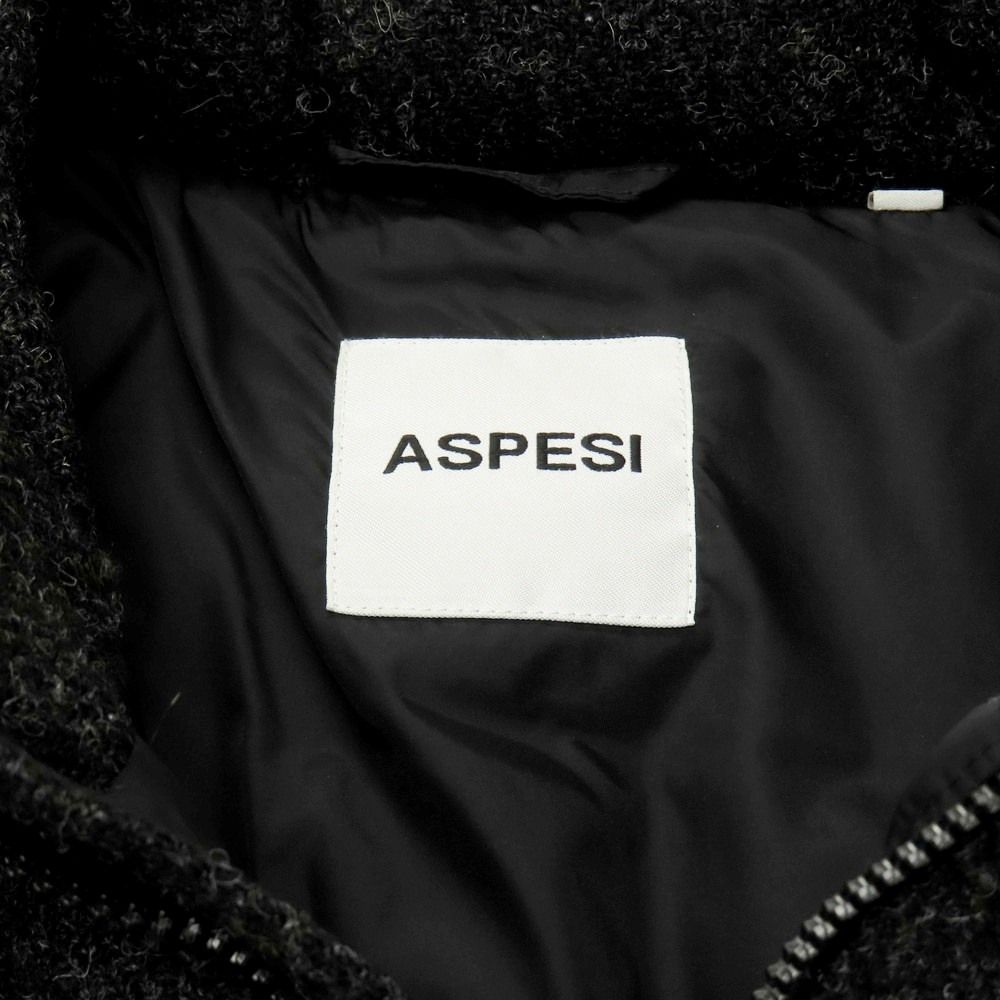中古】アスペジ ASPESI ウール ハリスツイード スタンドカラー ダブル