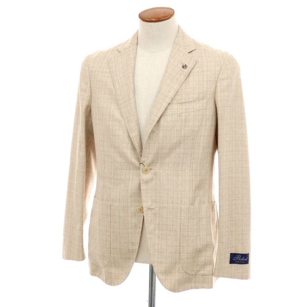 新品】ベルベスト Belvest シルク テーラードジャケット 新品】ベルベスト Belvest シルク テーラードジャケット