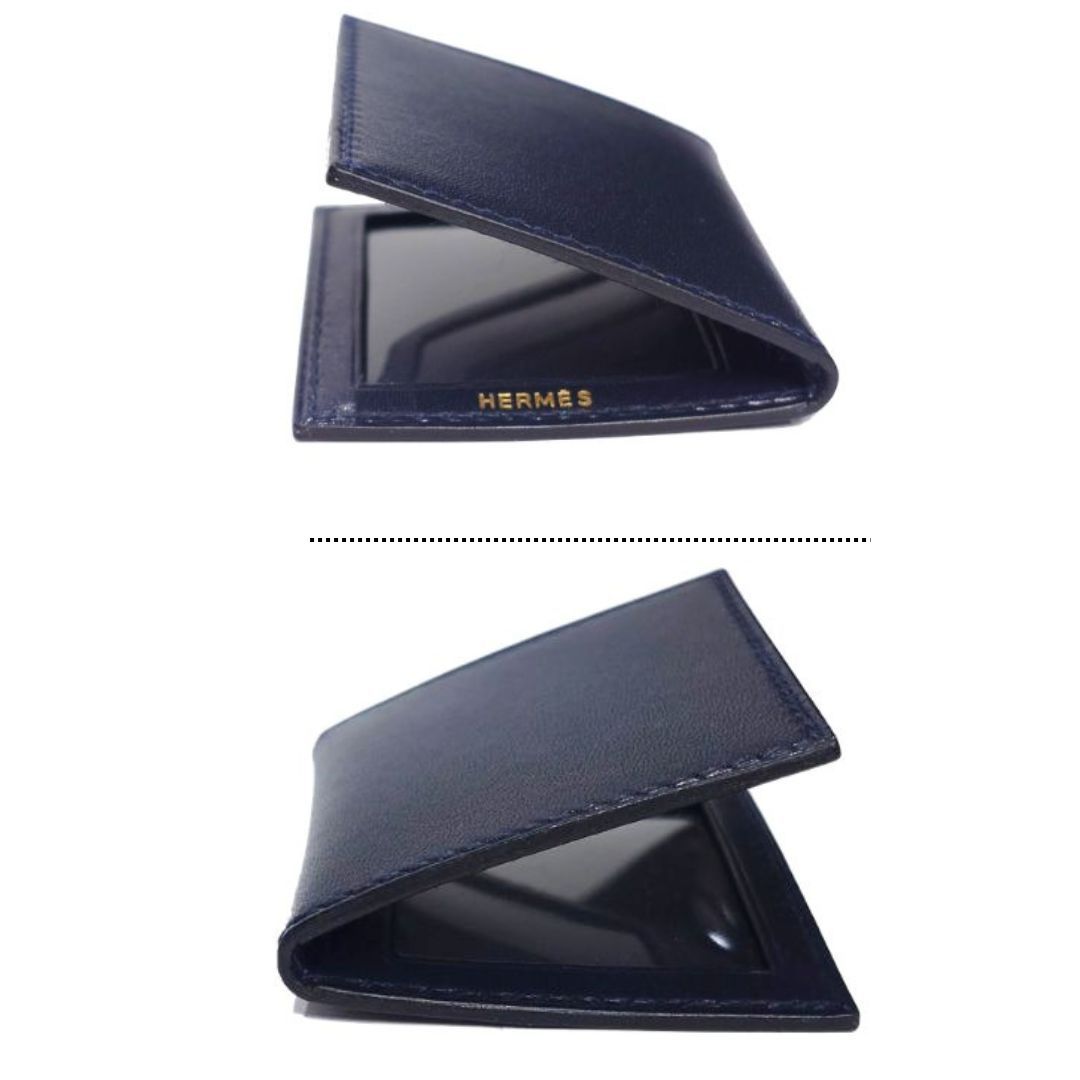 HERMES エルメス　フォトフレーム　ミニ　ブラック　レザー HERMES エルメス 二つ折り ミニフォトフレーム ミニフォトケース 写真